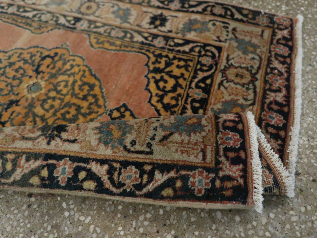 Antique Persian Tabriz Haji Jalili Throw Rug, No.29415 - Galerie Shabab