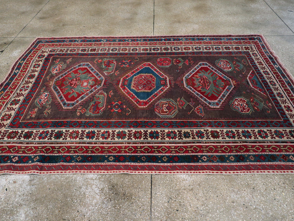 Antique Northwest Persian Tribal Accent Rug, No.29424 - Galerie Shabab