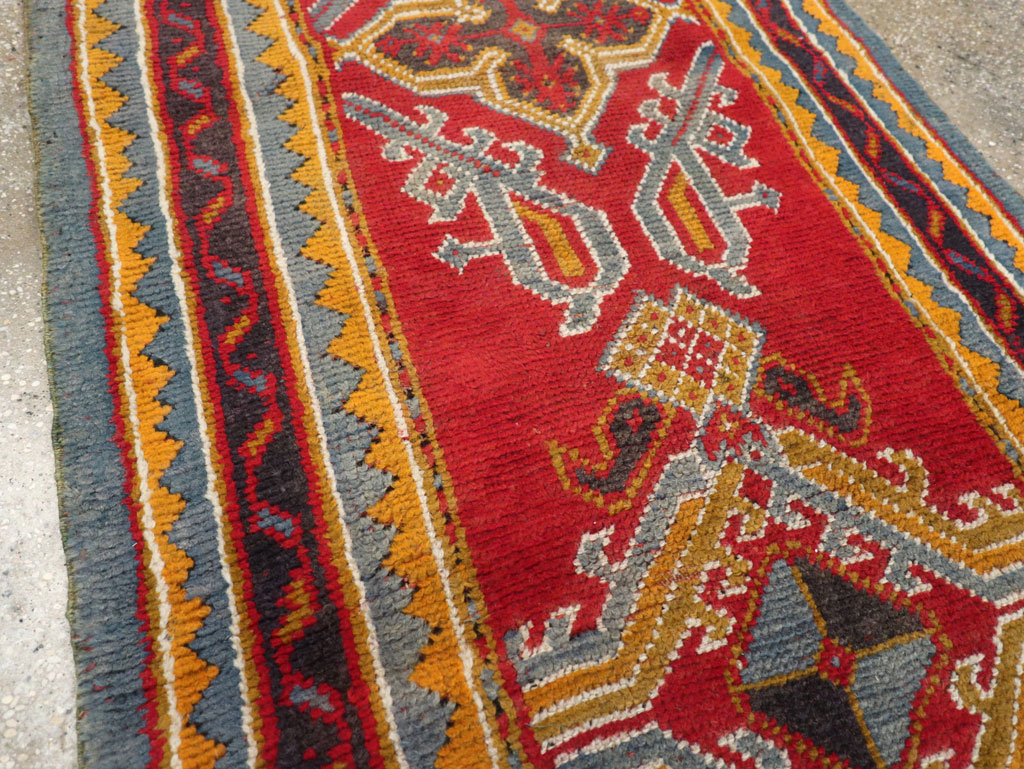 Antique Turkish Oushak Runner, No.29494 - Galerie Shabab