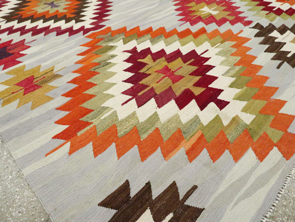 Contemporary Turkish Flat-Weave Kilim, No.29571 - Galerie Shabab