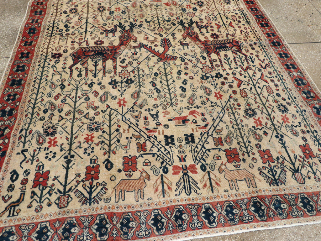 Vintage Persian Qashqai Rug, No.29608 - Galerie Shabab