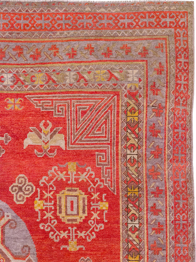 Antique East Turkestan Khotan Gallery Carpet, No.29616 - Galerie Shabab