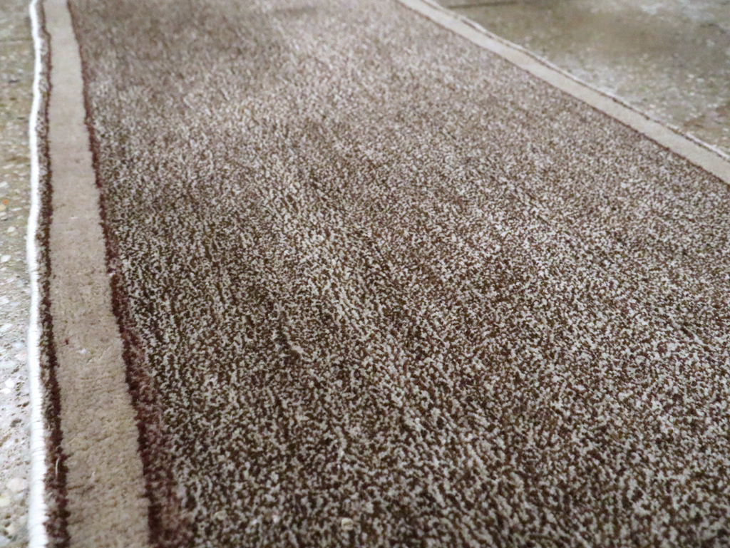 Modern Style Vintage Persian Mashad Small Runner, No.29664 - Galerie Shabab