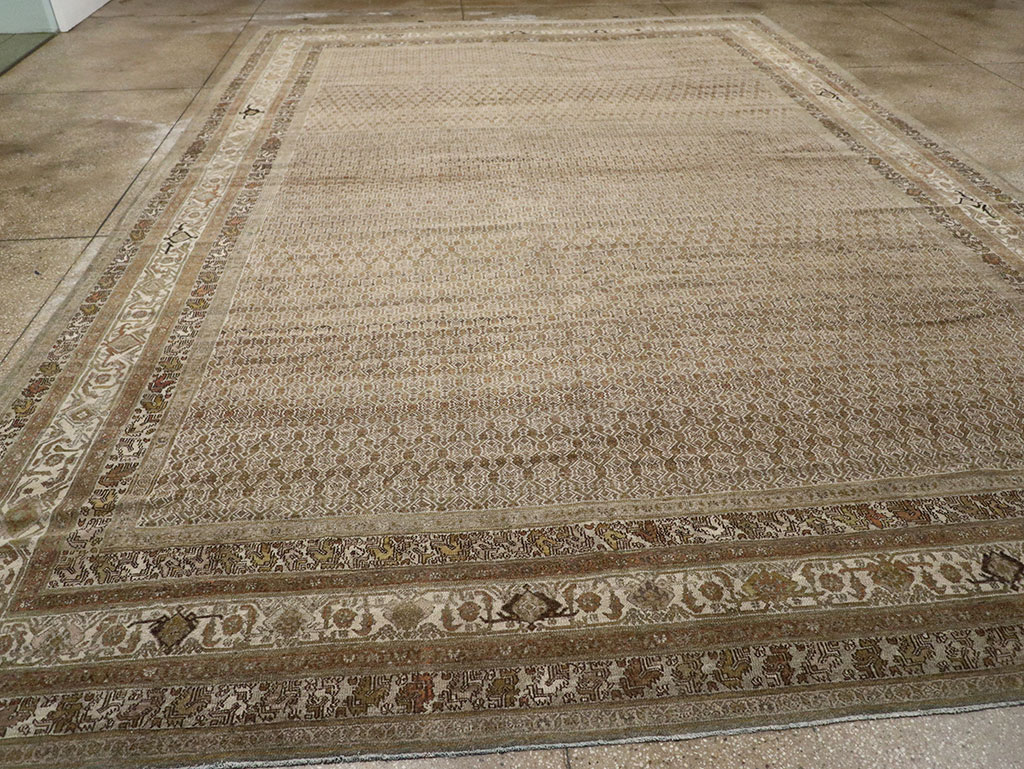 Antique Persian Bibikabad Large Room Size Carpet, No.29736 - Galerie Shabab