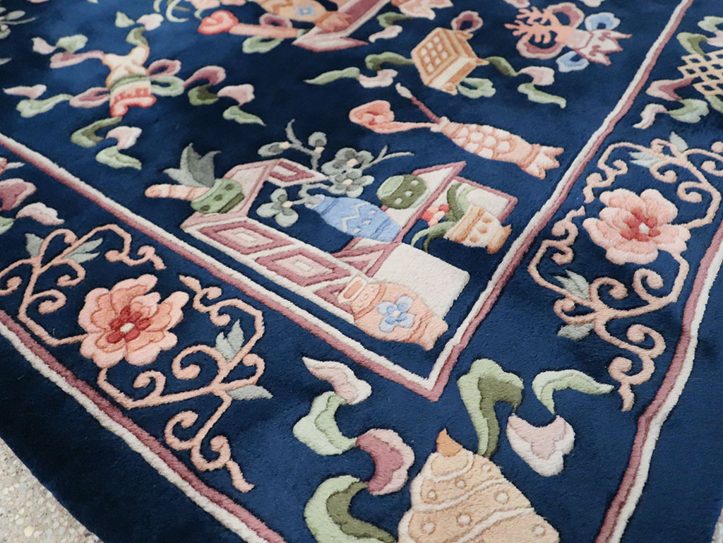 Vintage Chinese Carpet, No.29775 - Galerie Shabab