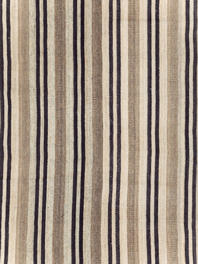 Modern Turkish Flatweave Kilim Room Size Carpet, No.29789 - Galerie Shabab