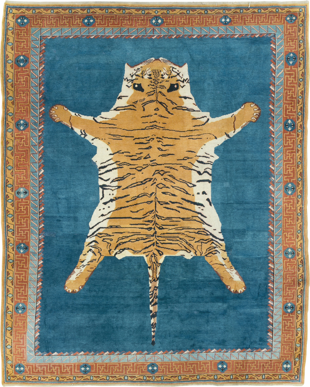 Antique Indian Pictorial Agra Carpet, No.29818 - Galerie Shabab