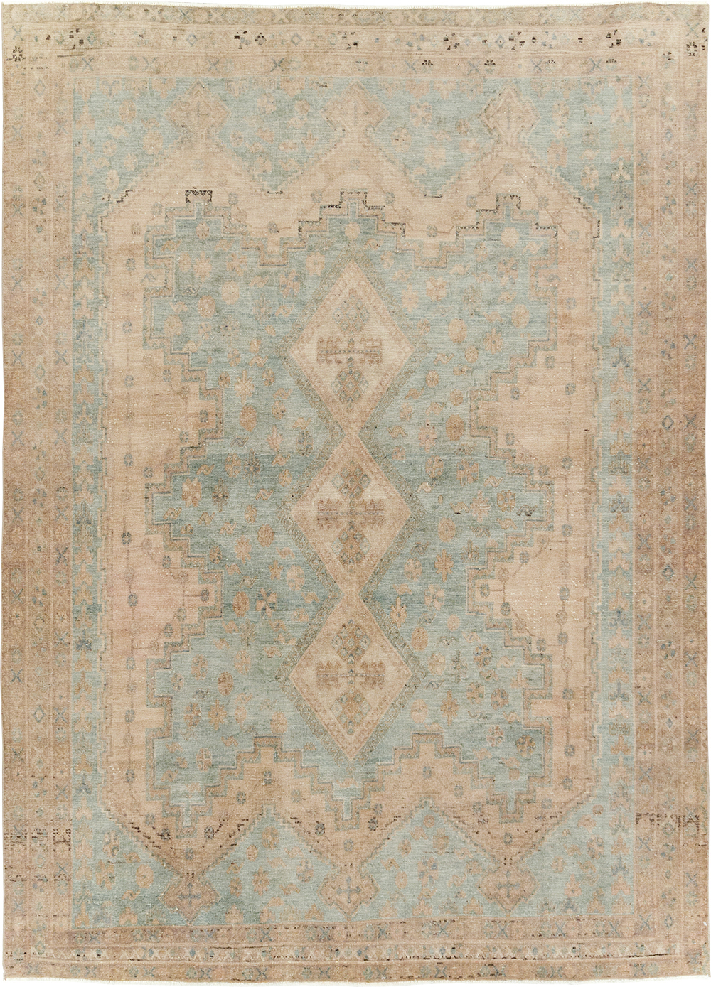 Vintage Persian Shiraz Accent Rug, No.29873 - Galerie Shabab
