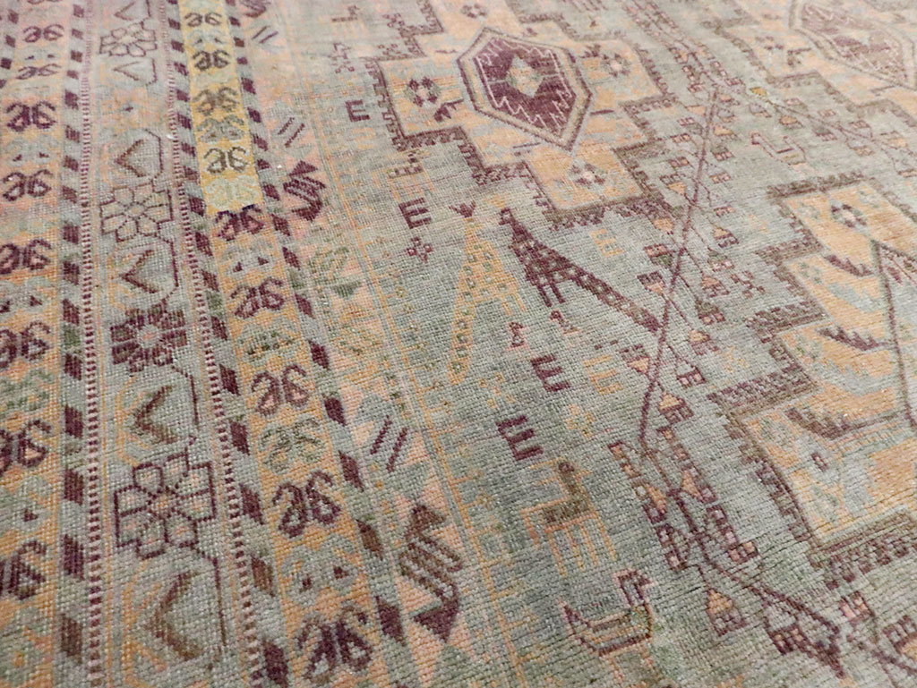 Vintage Persian Afshar Accent Rug, No.29931 - Galerie Shabab