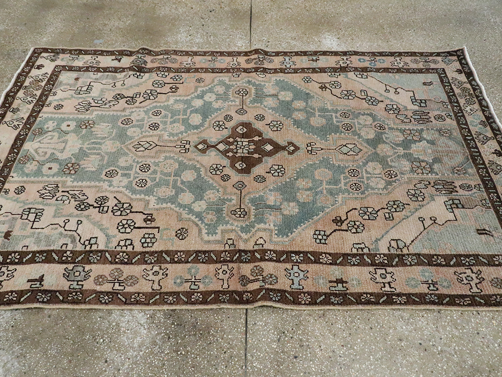 Vintage Persian Malayer Accent Rug, No.29994 - Galerie Shabab