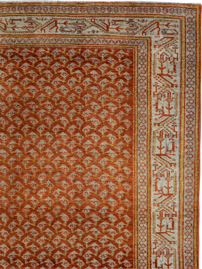 Vintage Persian Malayer Accent Rug, No.30001 - Galerie Shabab