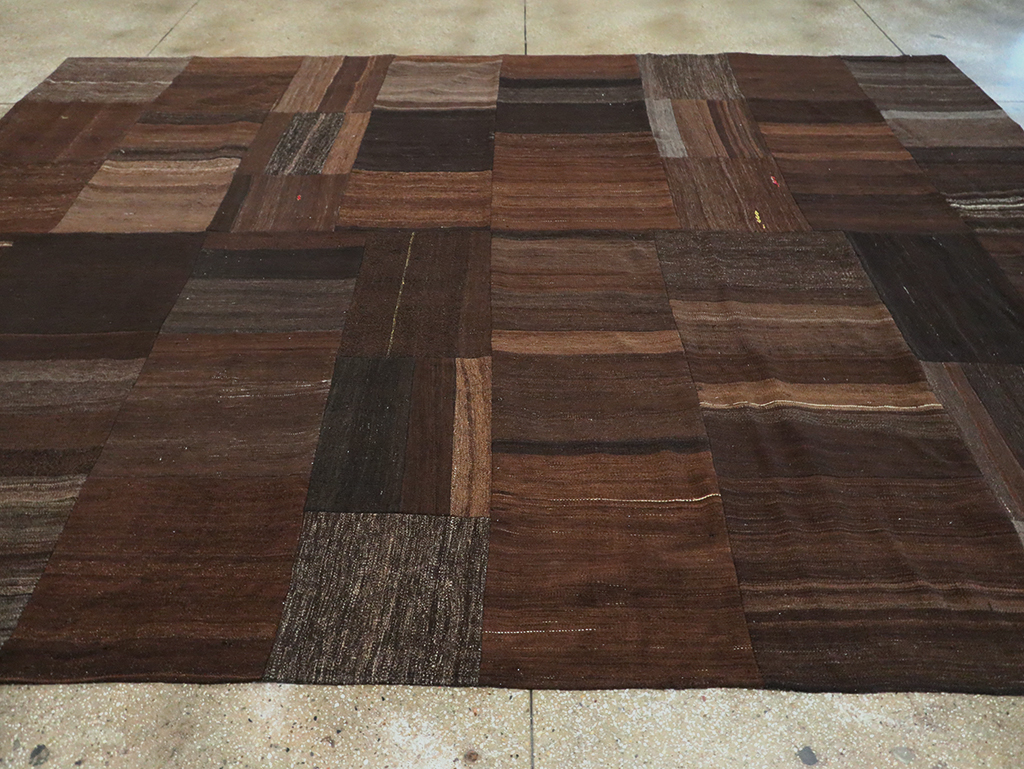 Contemporary Turkish Flatweave Kilim Patchwork Room Size Carpet, No.30089 - Galerie Shabab