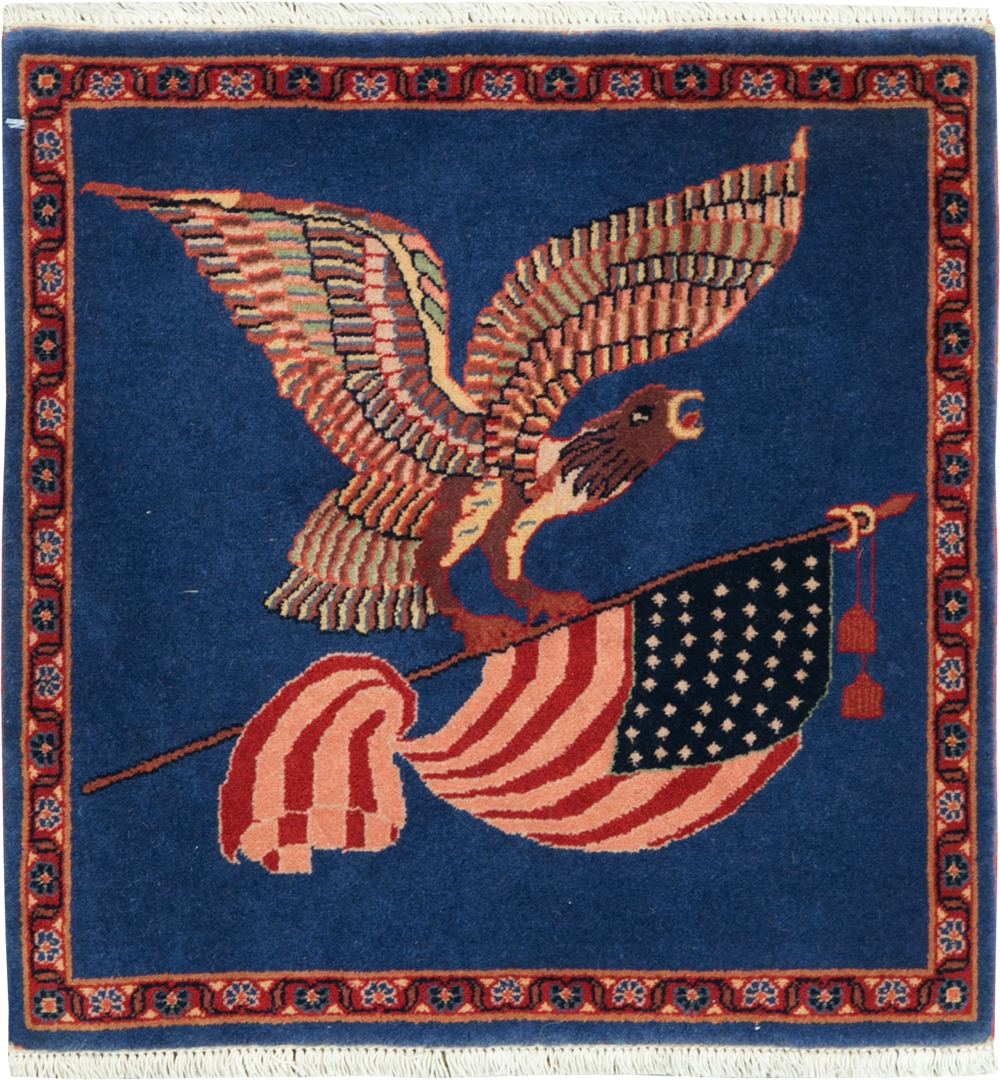 Modern Persian Kashan Pictorial Rug (Pair: 2 of 2), No.30103 - Galerie Shabab