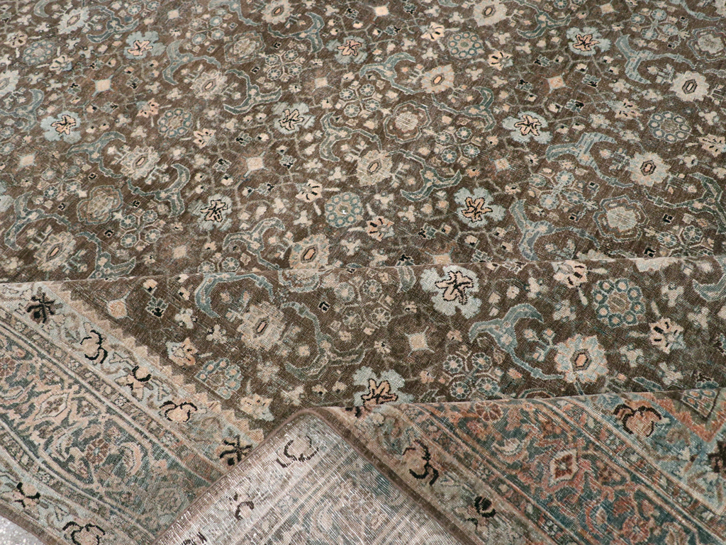 Antique Persian Bidjar Large Room Size Carpet, No.30133 - Galerie Shabab