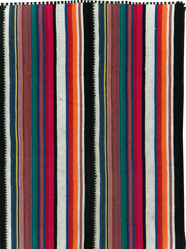 Vintage Turkish Flatweave Kilim Accent Rug, No.30165 - Galerie Shabab