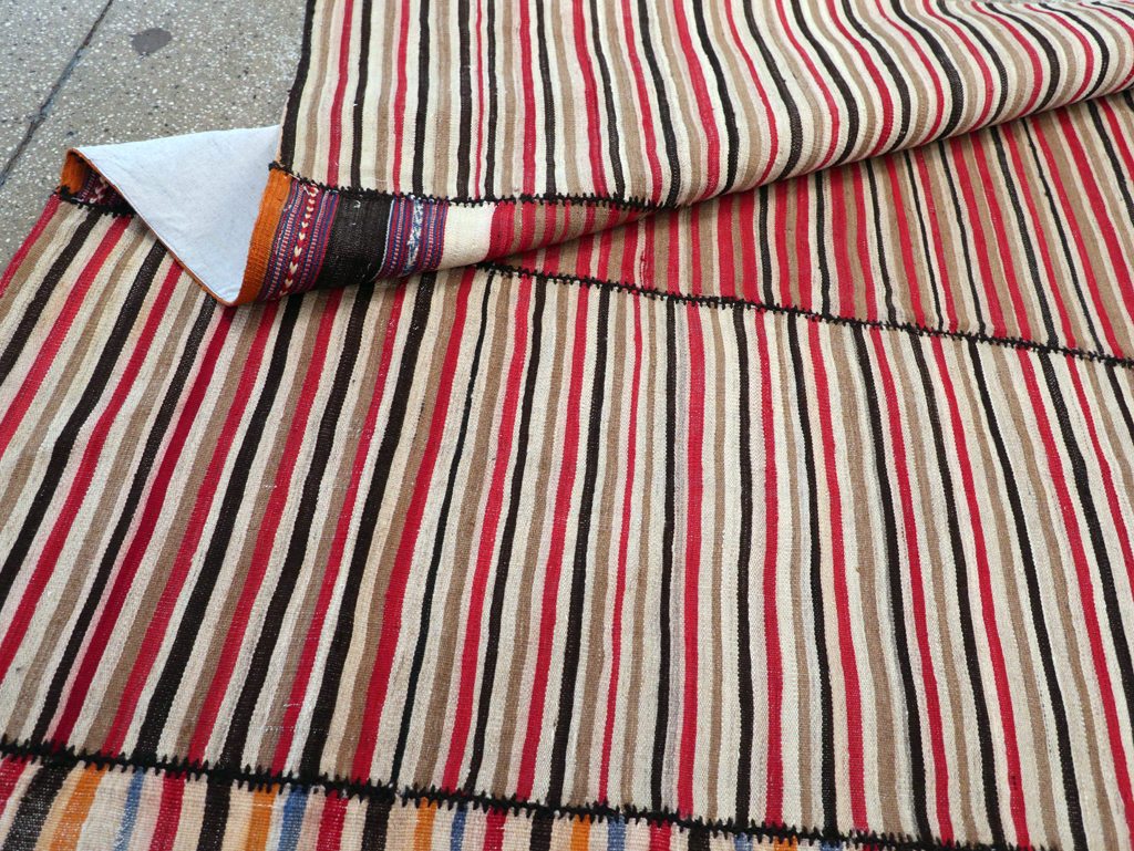 Vintage Mid-Century Persian Flatweave, No.30180 - Galerie Shabab