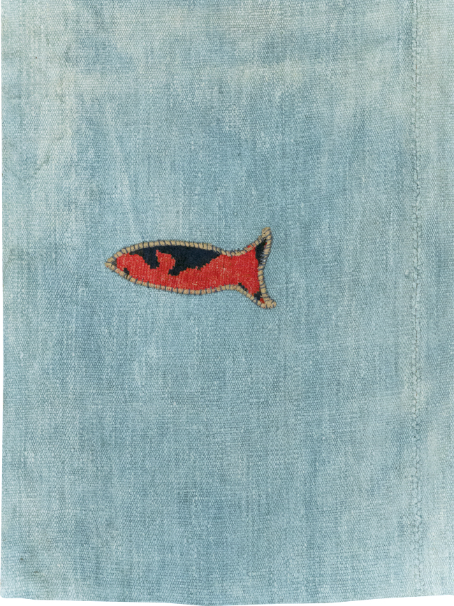 Vintage Pictorial Kilim, No.30193 - Galerie Shabab