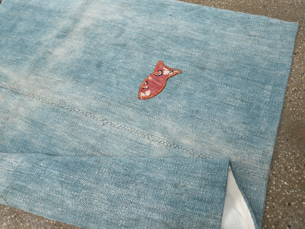 Vintage Pictorial Kilim, No.30193 - Galerie Shabab