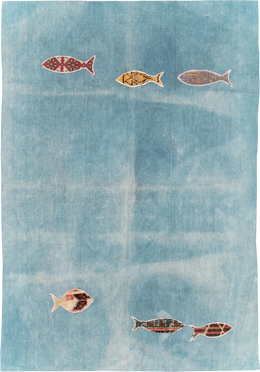 Modern Turkish Flatweave Accent Rug, No.30194 - Galerie Shabab