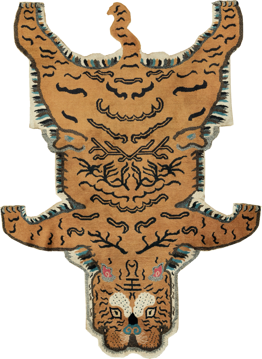 Vintage Pictorial Tibetan Rug, No.30210 - Galerie Shabab