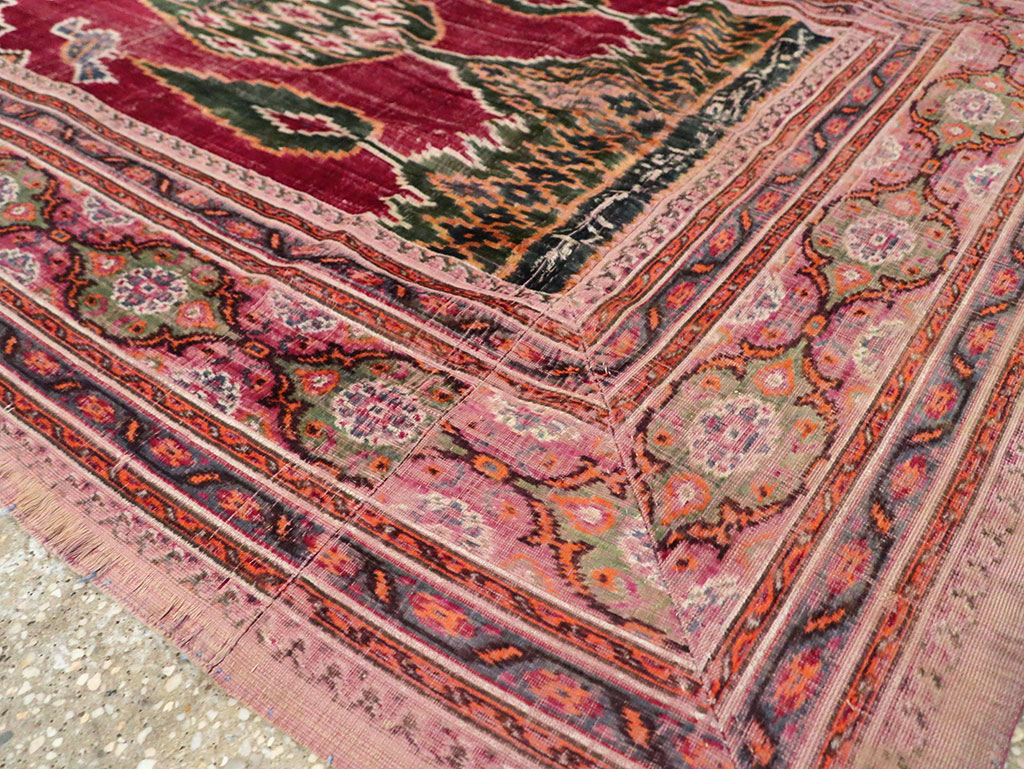 Antique Persian Yazd Silk Textile, No.30240 - Galerie Shabab