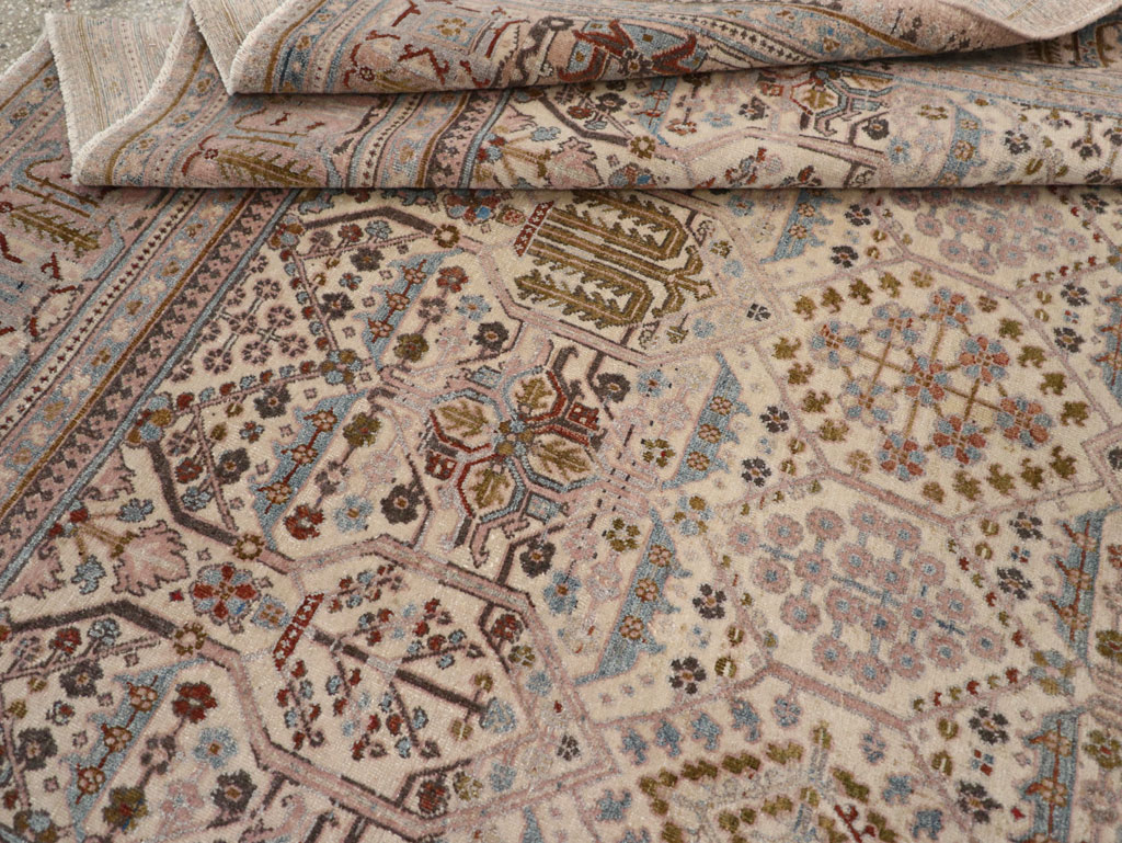 Antique Persian Joshegan Small Room Size Carpet, No.30299 - Galerie Shabab