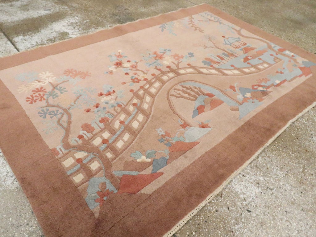 Mid-20th Century Chinese Art Deco Rug, No.30341 - Galerie Shabab