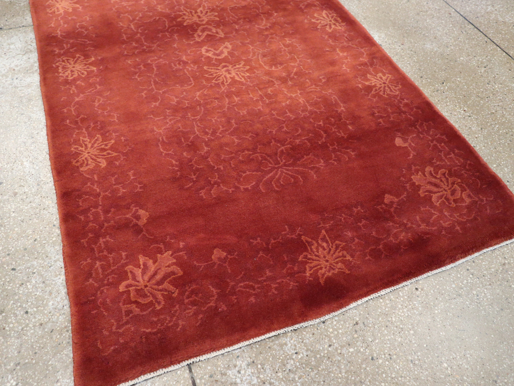 Vintage Chinese Art Deco Accent Rug, No.30359 - Galerie Shabab