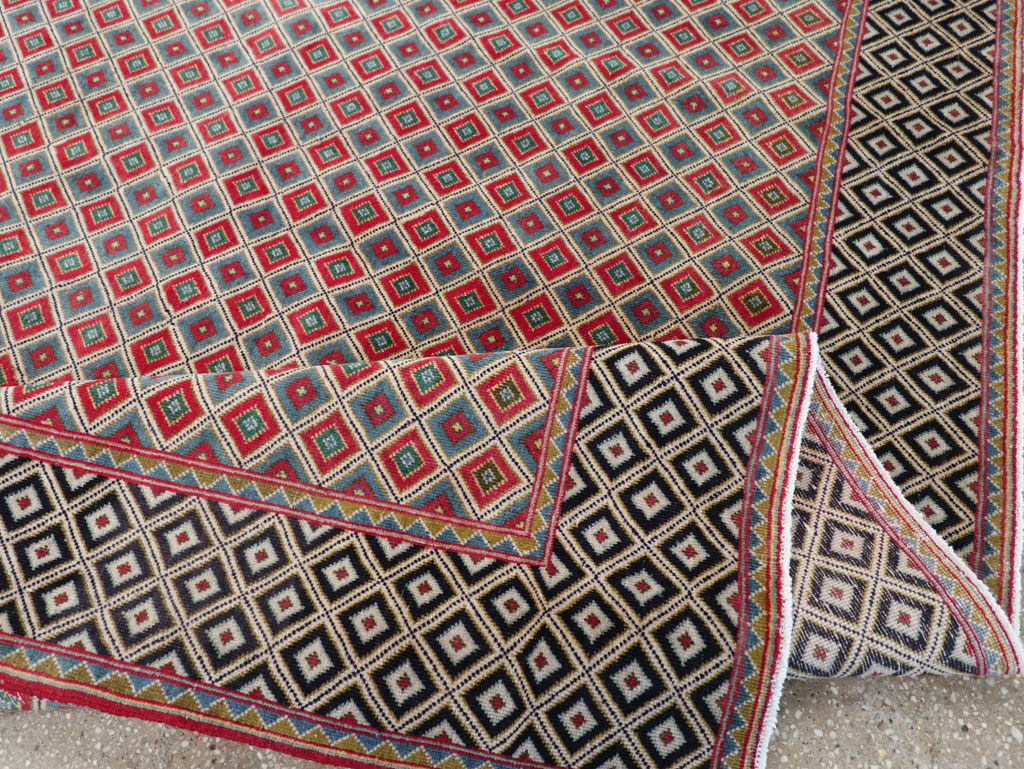 Vintage Persian Quom Small Room Size Carpet, No.30374 - Galerie Shabab