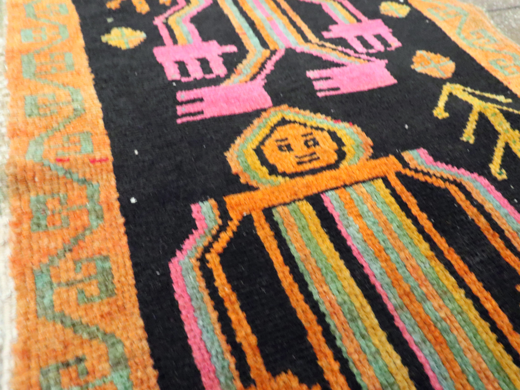 Vintage Pictorial Anatolian Rugs, No.30491 - Galerie Shabab