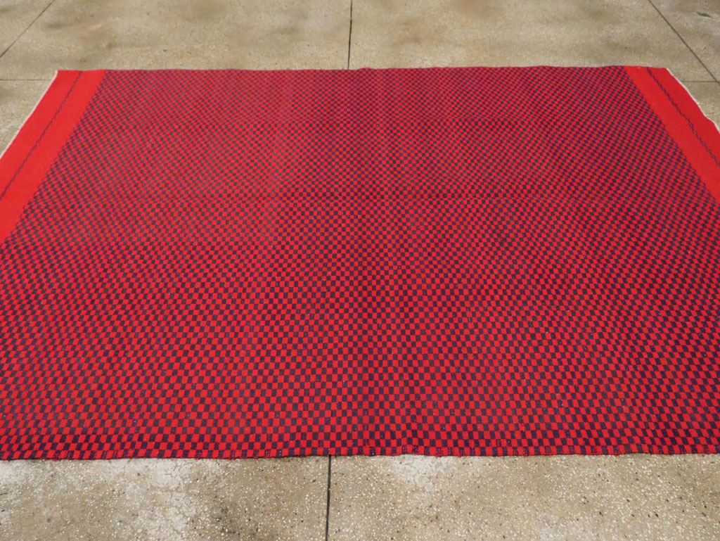 Mid-20th Century Handmade Turkish Flatweave, No.30501 - Galerie Shabab