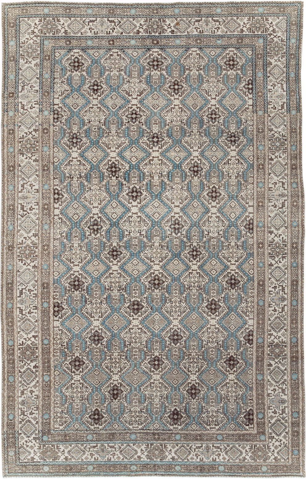 Vintage Persian Tabriz Small Room Size Carpet, No.30614 - Galerie Shabab