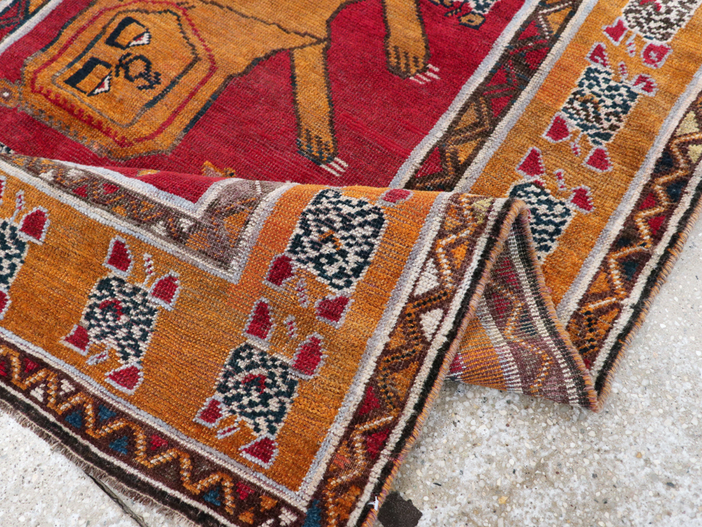 Vintage Persian Pictorial Gabbeh Rug, No.30752 - Galerie Shabab