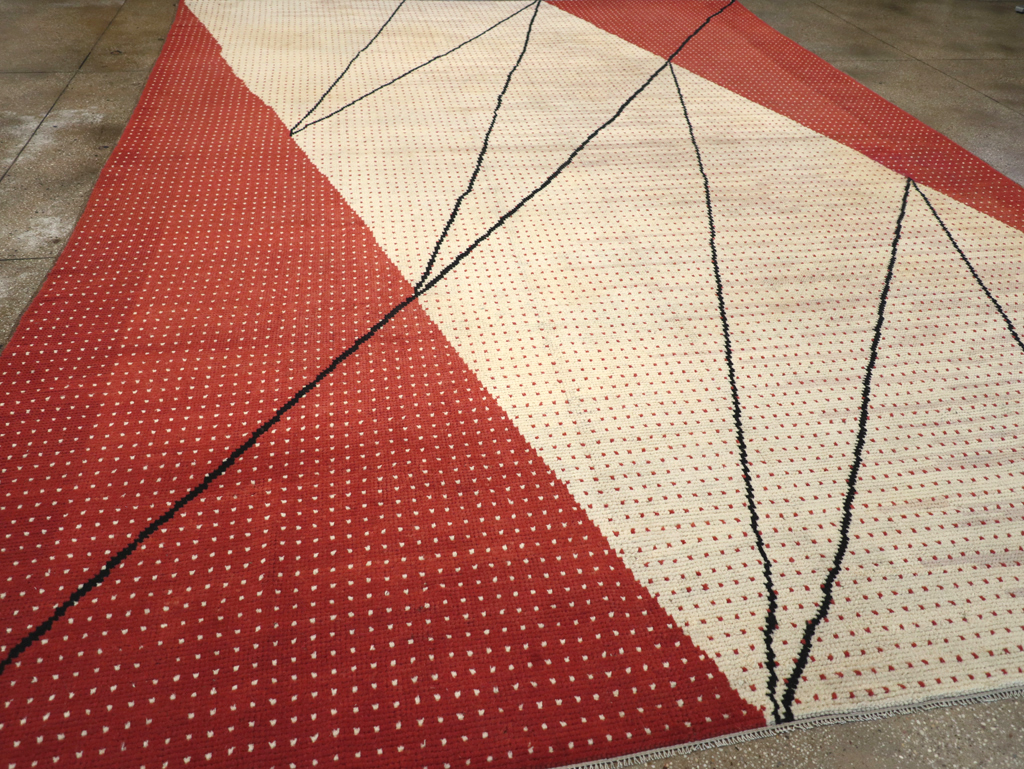 Vintage Czech Art Deco Large Room Size Carpet By Antonin Kybal, No.30824 - Galerie Shabab