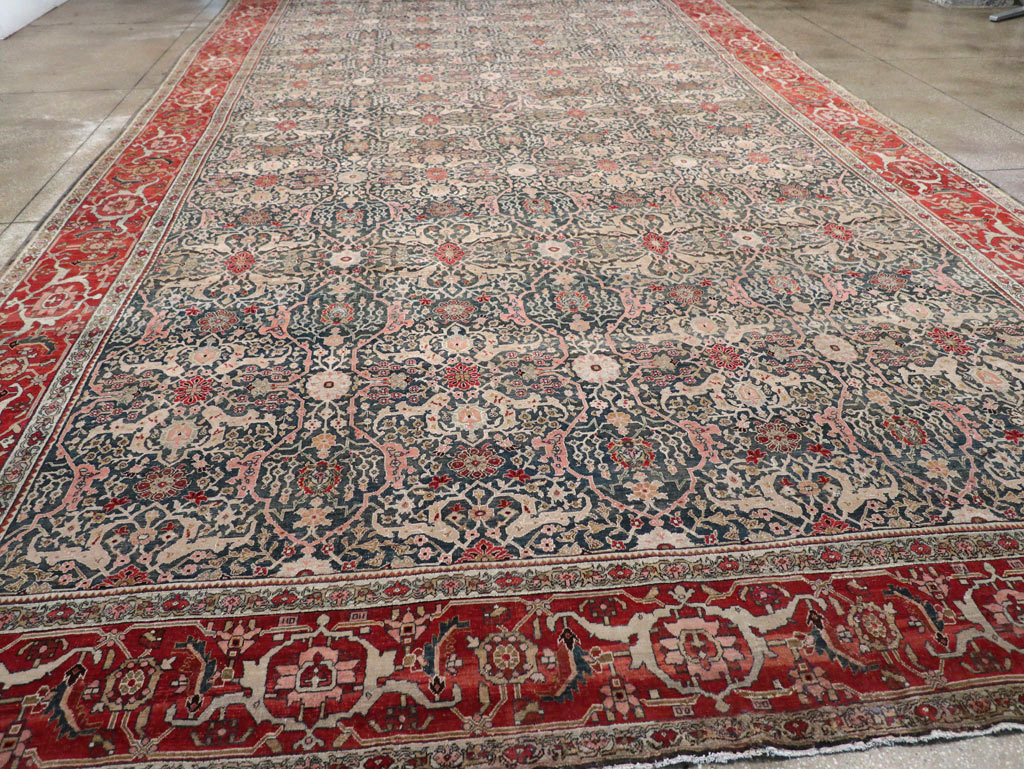 Antique Persian Bidjar Oversize Carpet, No.30830 - Galerie Shabab