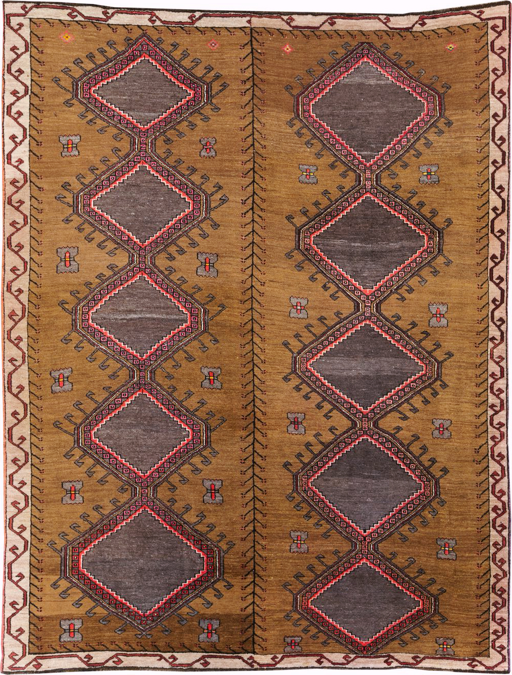 Vintage Turkish Anatolian Tribal Room Size Carpet, No.30851 - Galerie Shabab