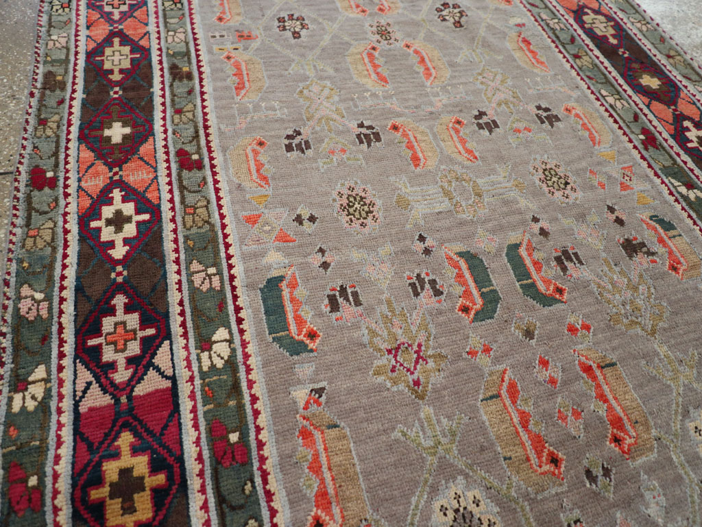 Antique Caucasian Karabagh Wide Gallery Runner, No.30873 - Galerie Shabab
