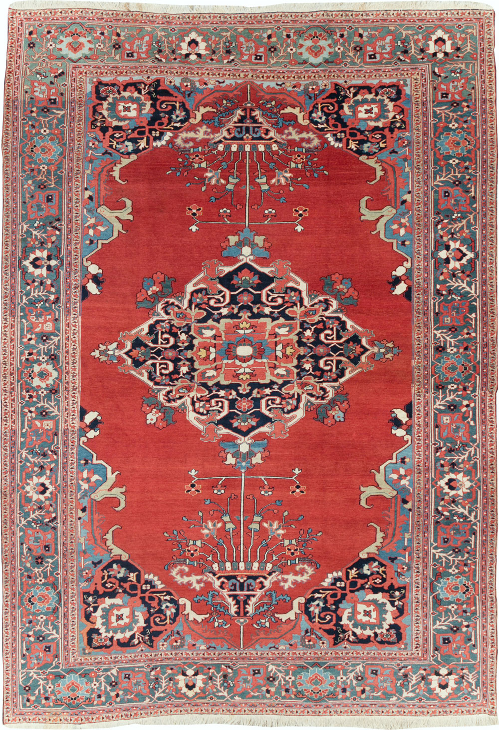 Antique Persian Serapi Room Size Carpet, No.30912 - Galerie Shabab