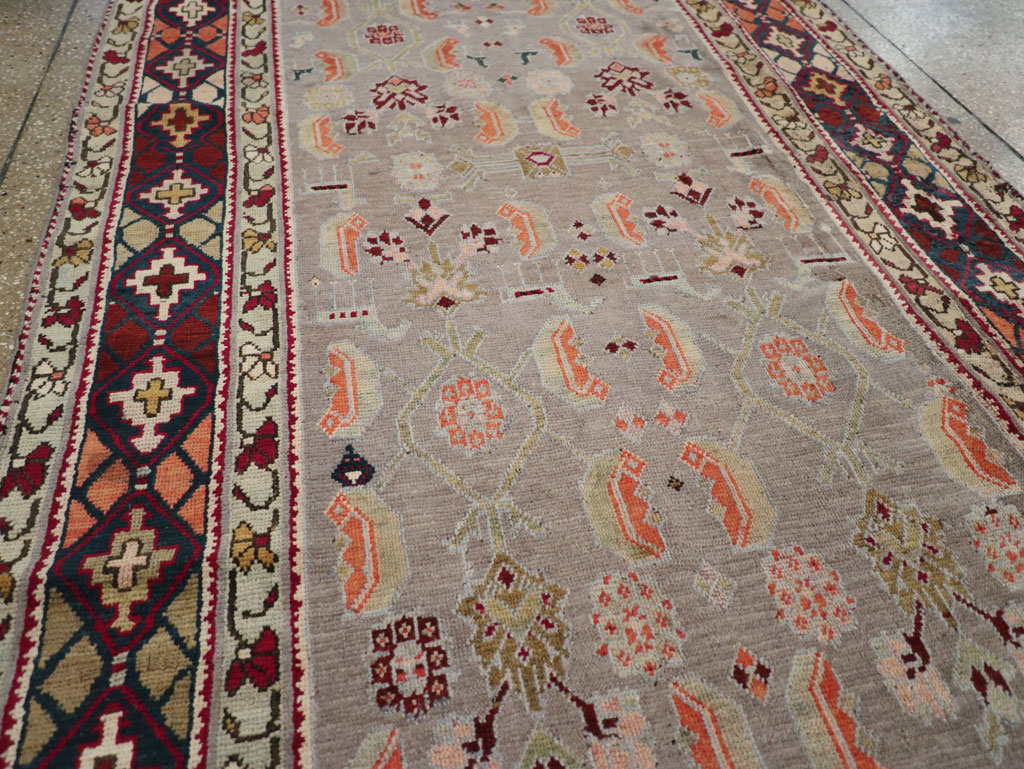 Antique Caucasian Karabagh Wide Gallery Runner, No.30954 - Galerie Shabab