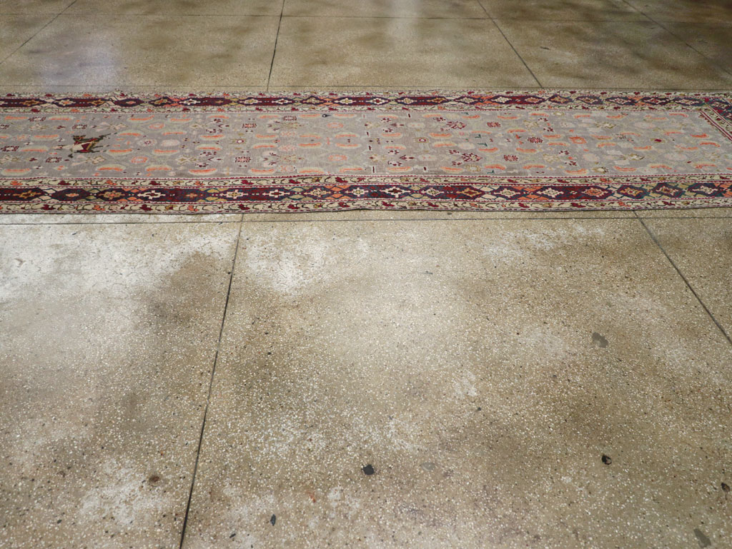 Antique Caucasian Karabagh Wide Gallery Runner, No.30954 - Galerie Shabab