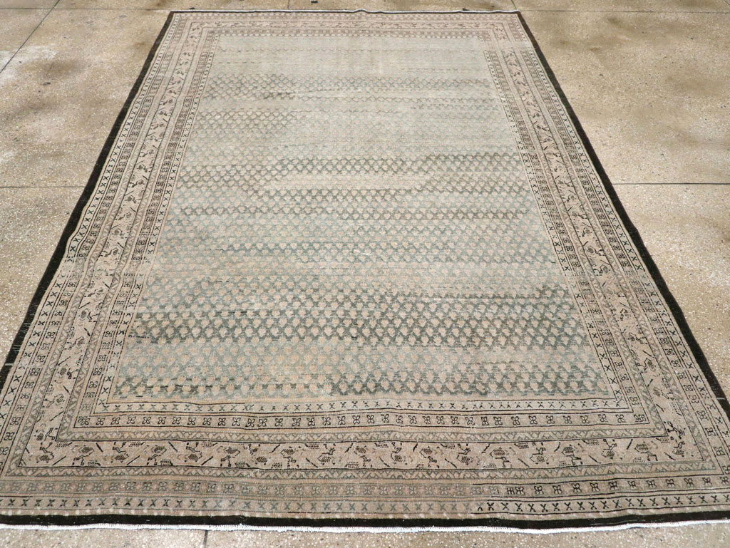 Antique Persian Tabriz Small Room Size Carpet, No.31035 - Galerie Shabab