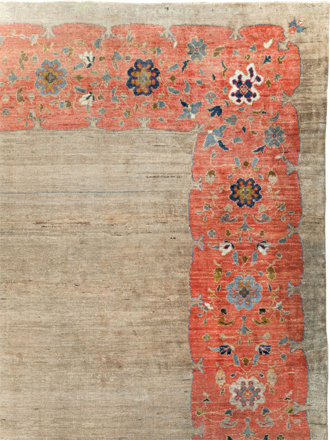 Antique Persian Mahal Room Size Carpet, No.31042 - Galerie Shabab