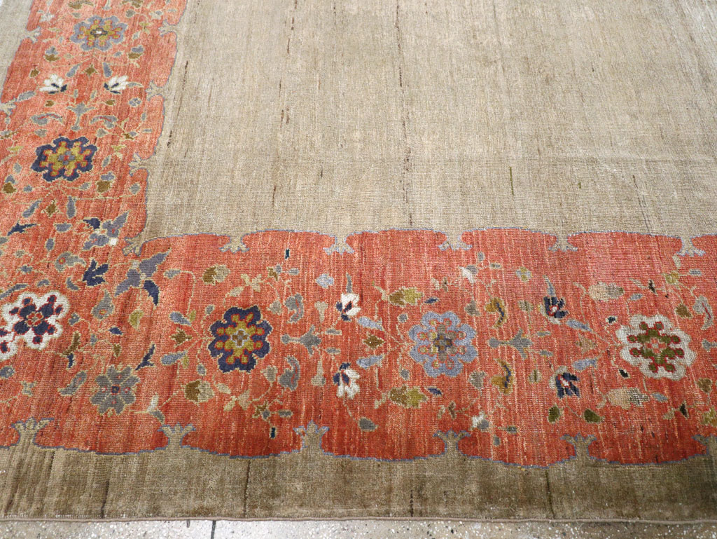 Antique Persian Mahal Room Size Carpet, No.31042 - Galerie Shabab