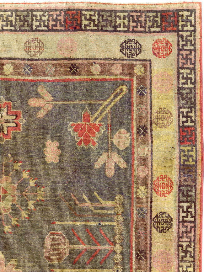 Antique East Turkestan Khotan Gallery Rug, No.31051 - Galerie Shabab