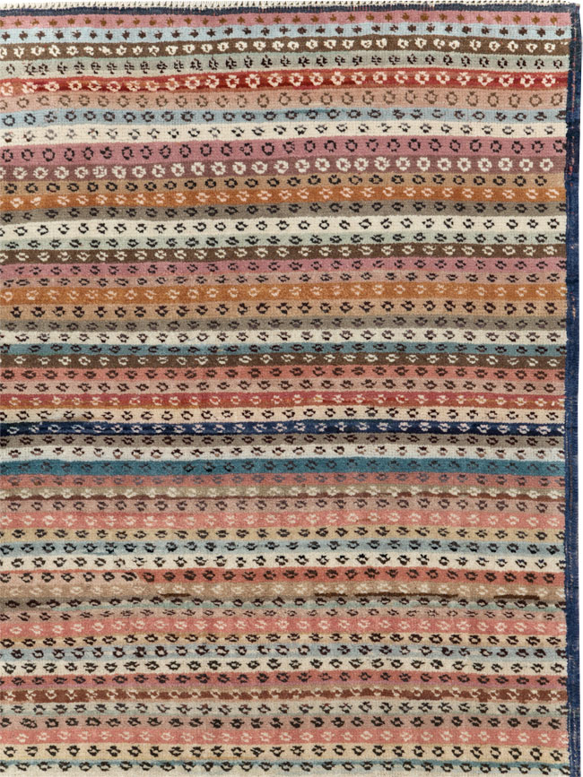 Vintage Turkish Anatolian Wide Gallery Runner, No.31060 - Galerie Shabab