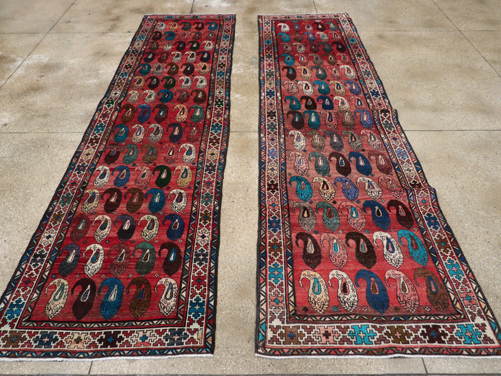 Vintage Persian Malayer Runner (Pair: 1 of 2), No.31066 - Galerie Shabab