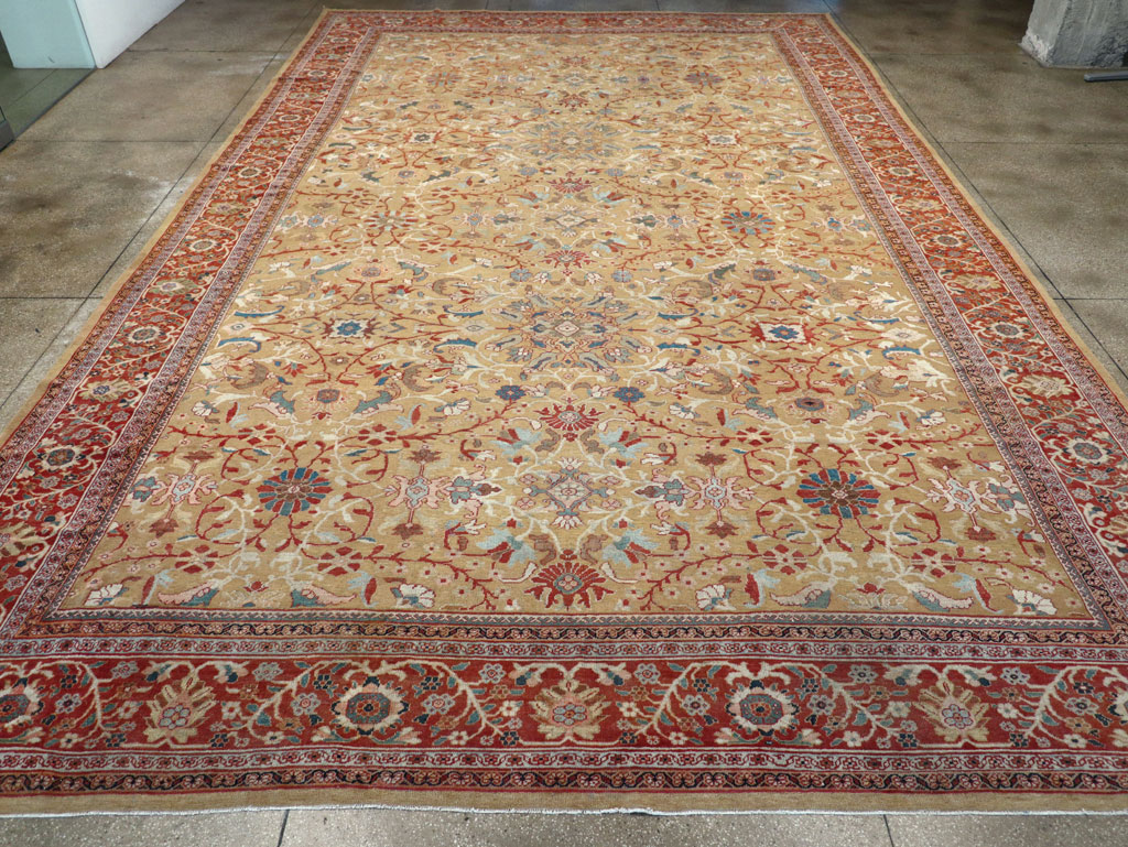 Antique Persian Mahal Oversize Carpet, No.31106 - Galerie Shabab