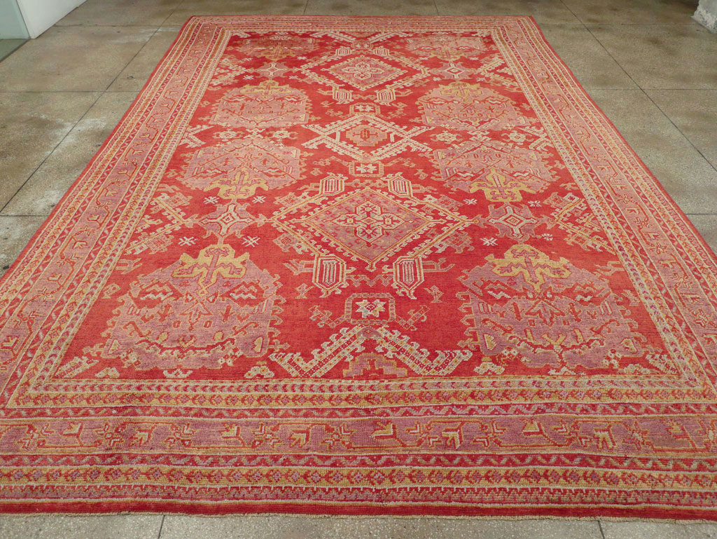 Antique Turkish Oushak Large Carpet, No.31111 - Galerie Shabab