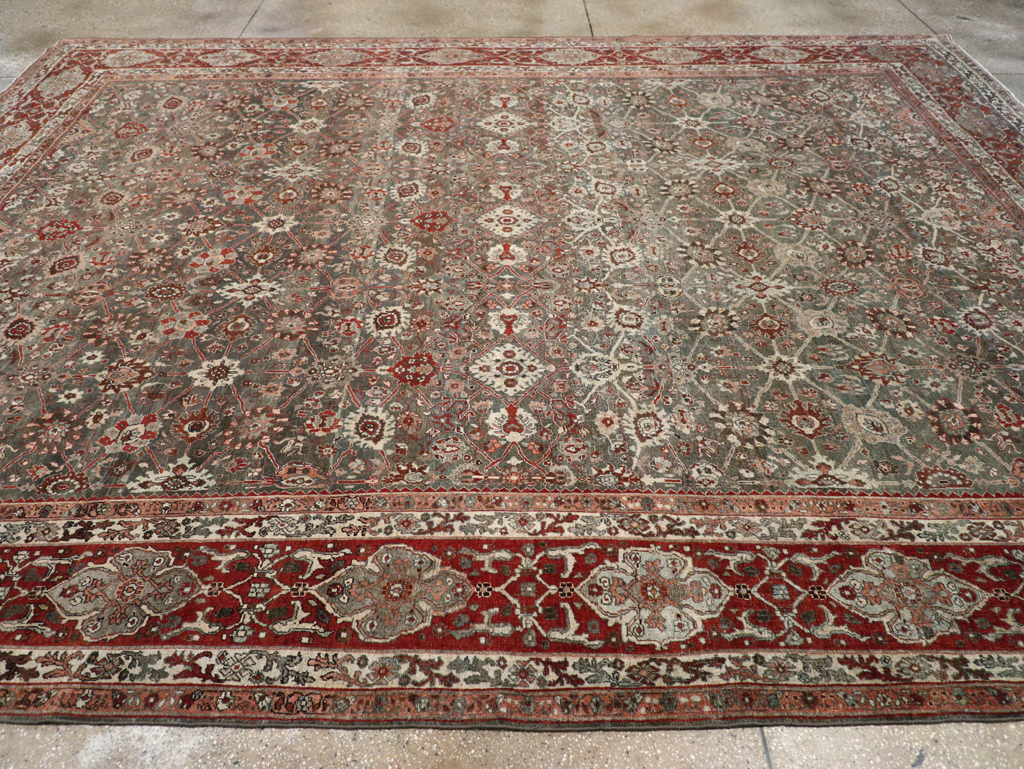 Antique Persian Bidjar Room Size Carpet, No.31162 - Galerie Shabab