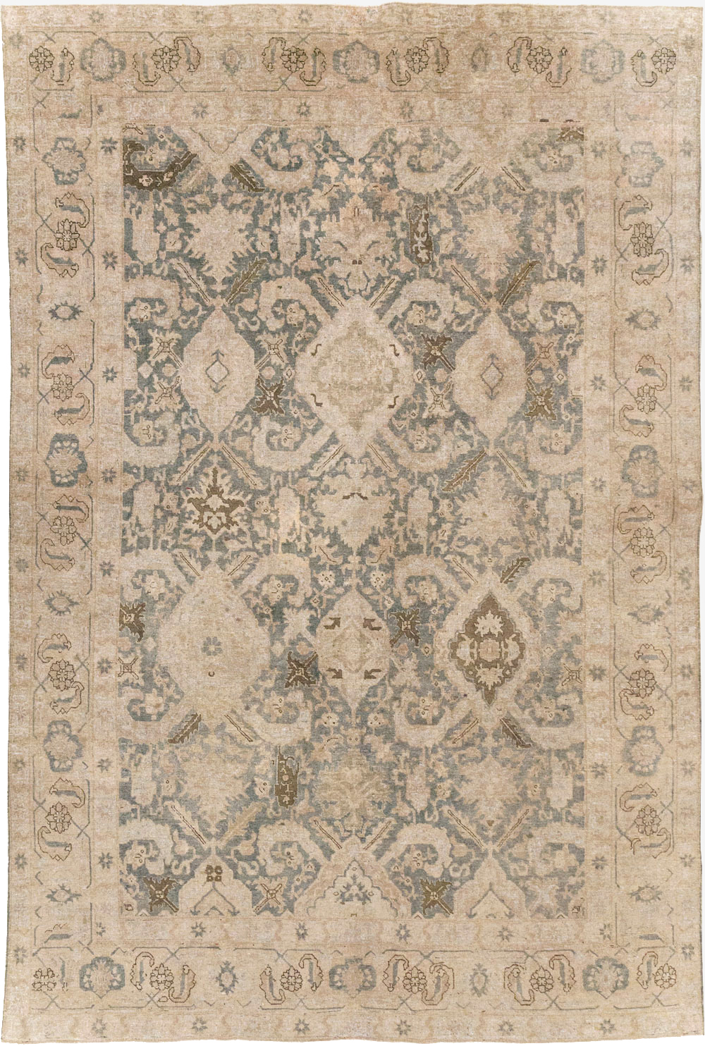 Antique Persian Tabriz Small Room Size Carpet, No.31167 - Galerie Shabab